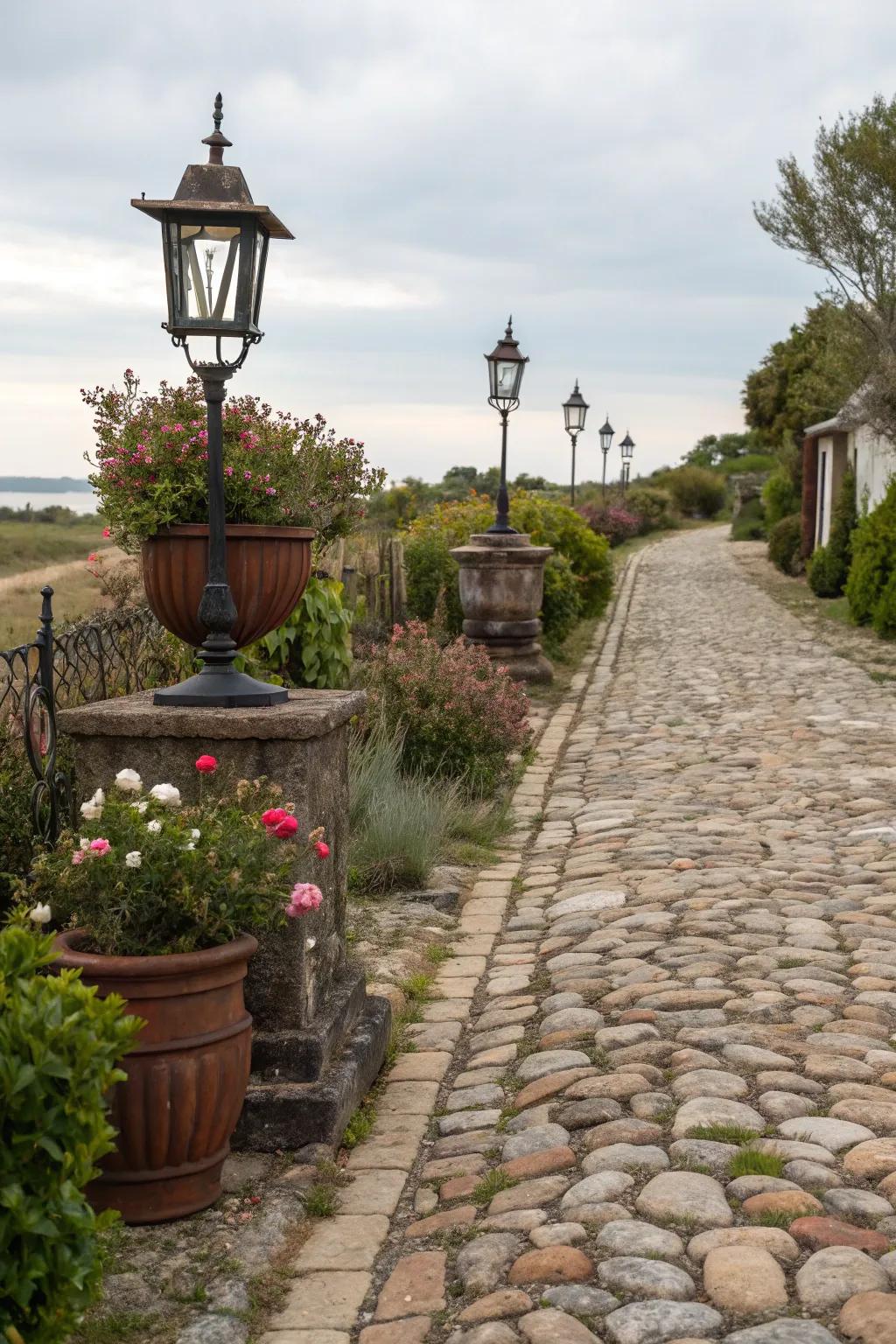 Stone blocks evoke feelings of history and vintage charm.