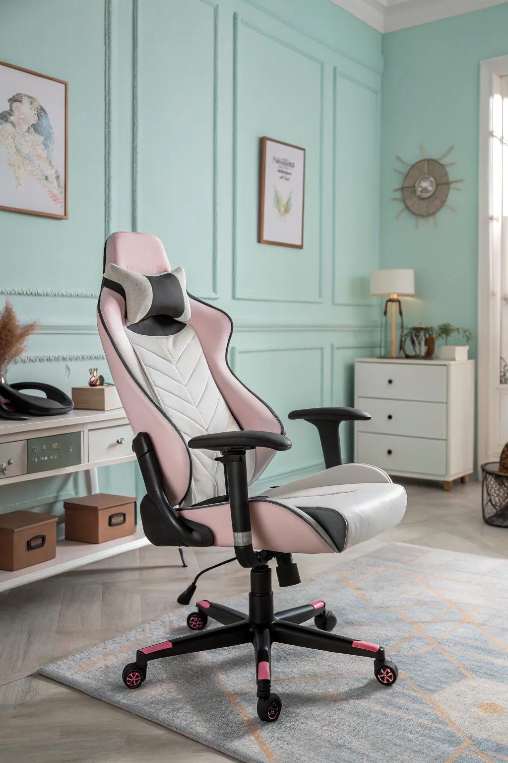 A comfortable seat is vital for long gaming periods.