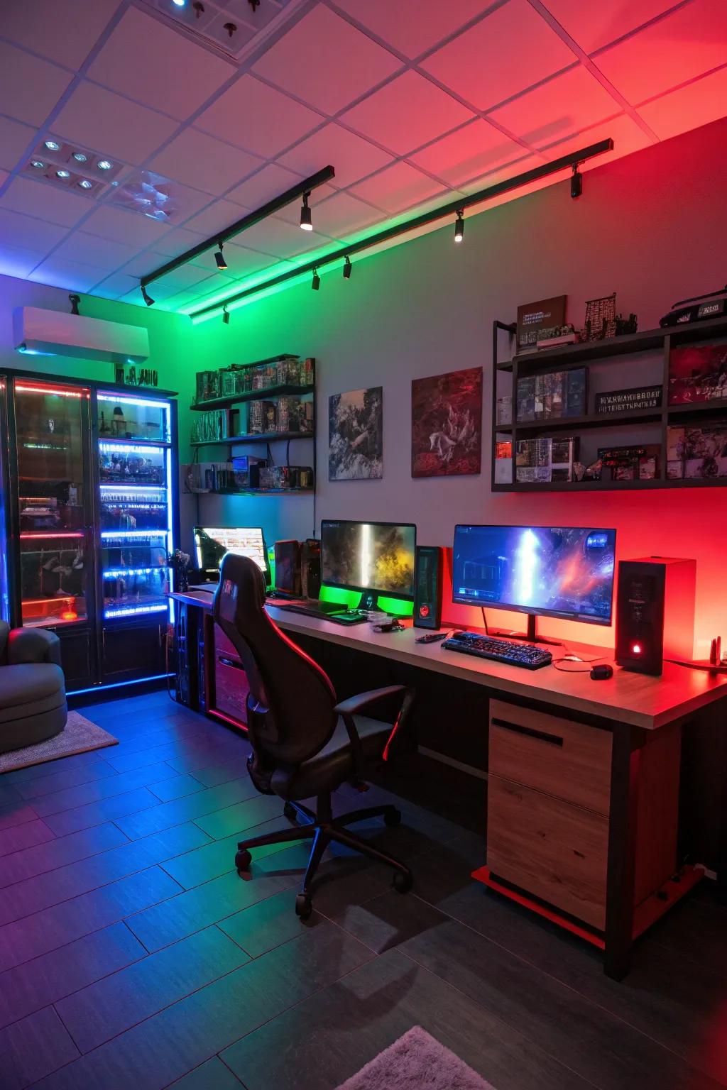 Light up your space with illuminated designs.