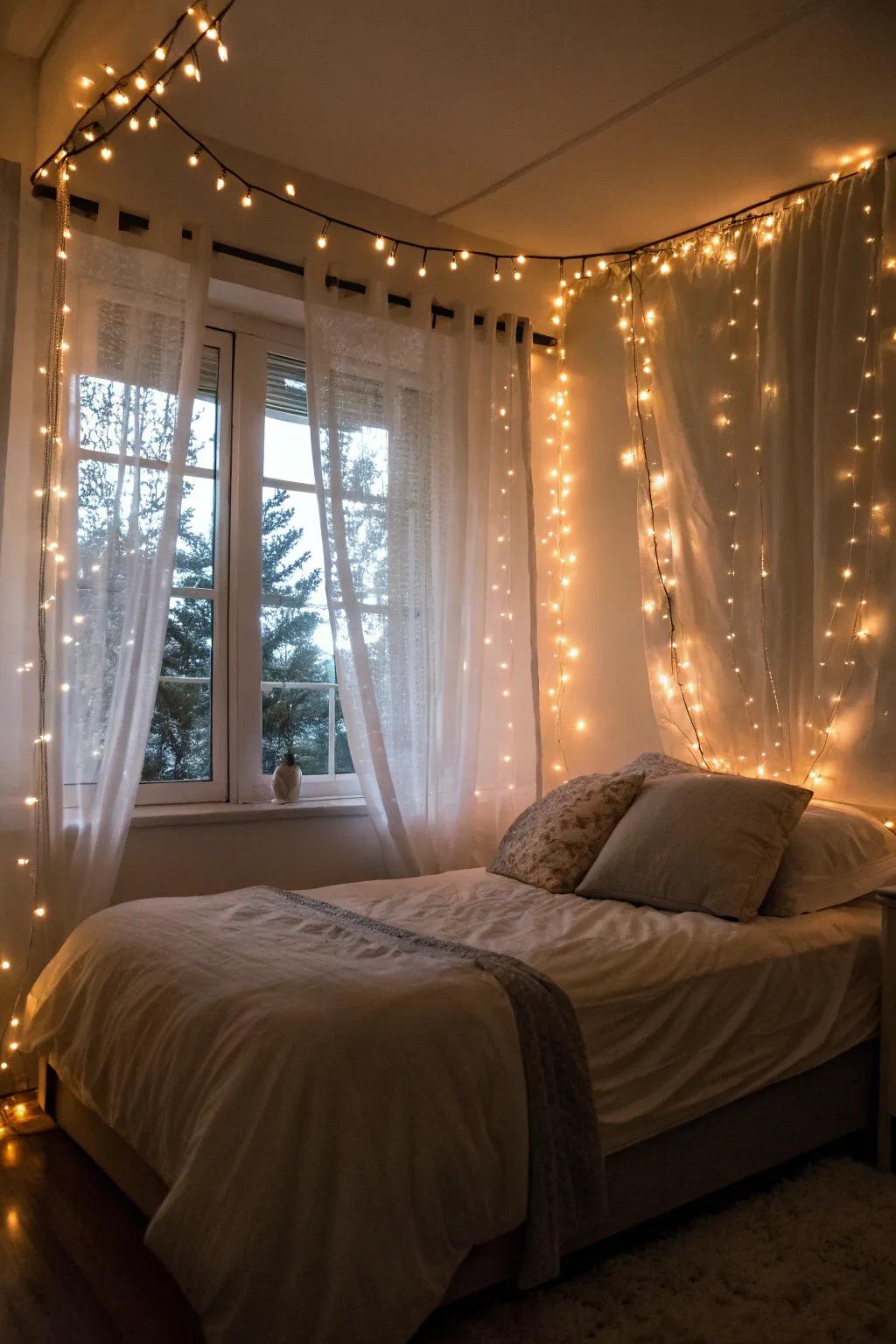 Fairy illumination incorporates a hint of enchantment and warmth.