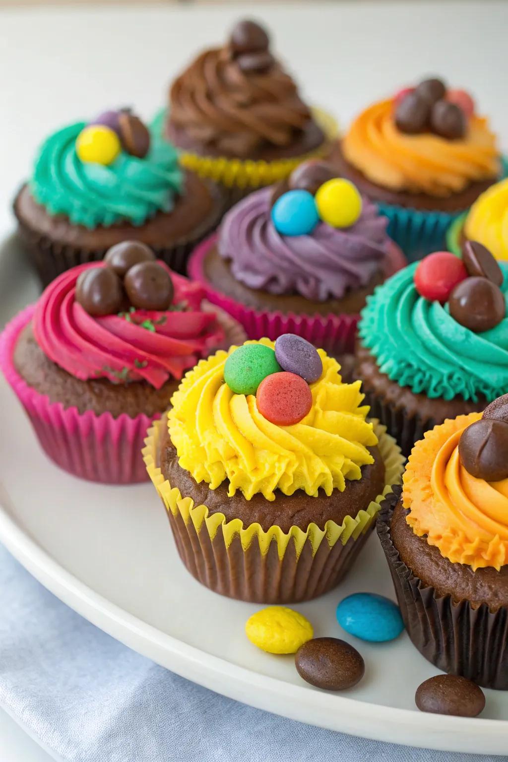 A tribute to success: Graduation cap cupcakes that are as delightful as they are celebratory.