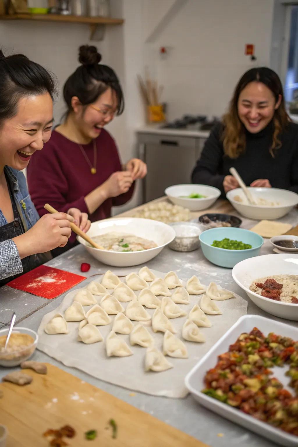 Transform dumpling making into a communal experience.