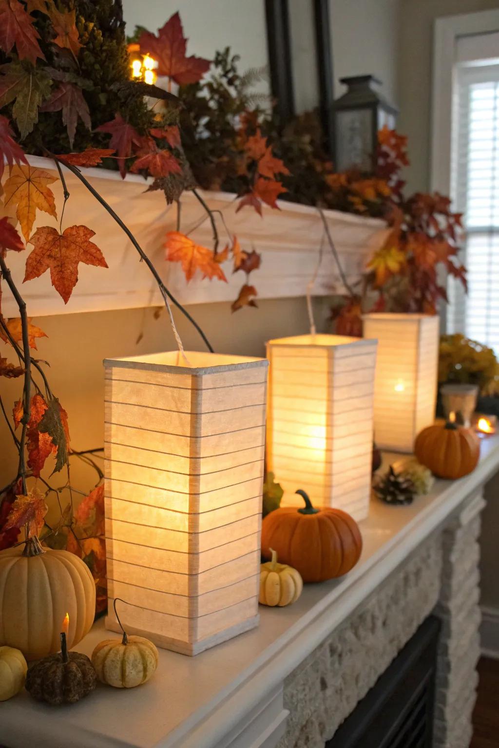 Spectral lamps cast a cozy, spooky glow