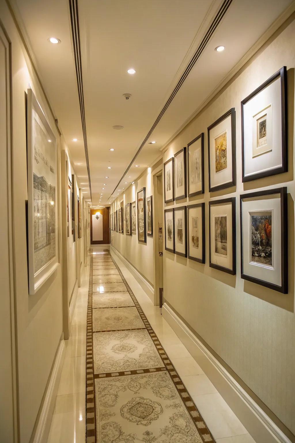 Symmetrical art layouts create a sense of harmony and stability.