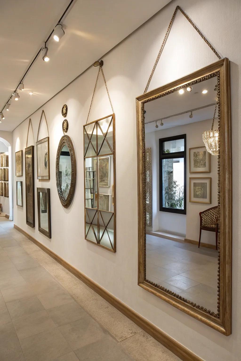 Mirrors provide depth and brightness to any room.