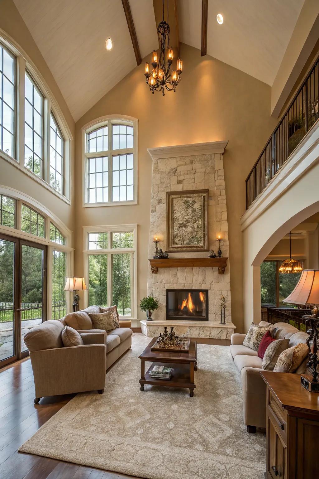 Maximize the sense of space through an open and airy configuration.