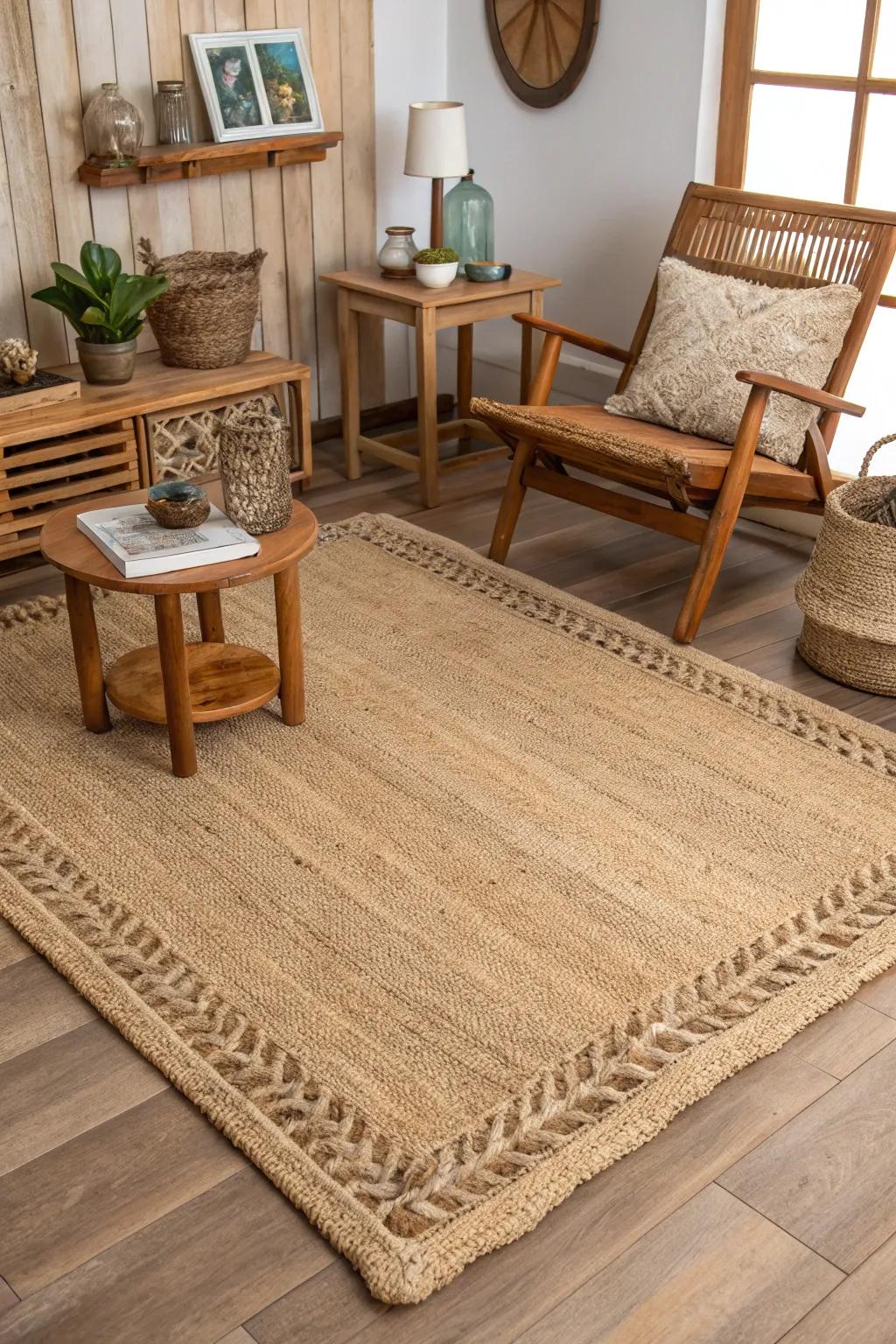 Organic textures bring a grounded and natural sensation to the overall home decor.