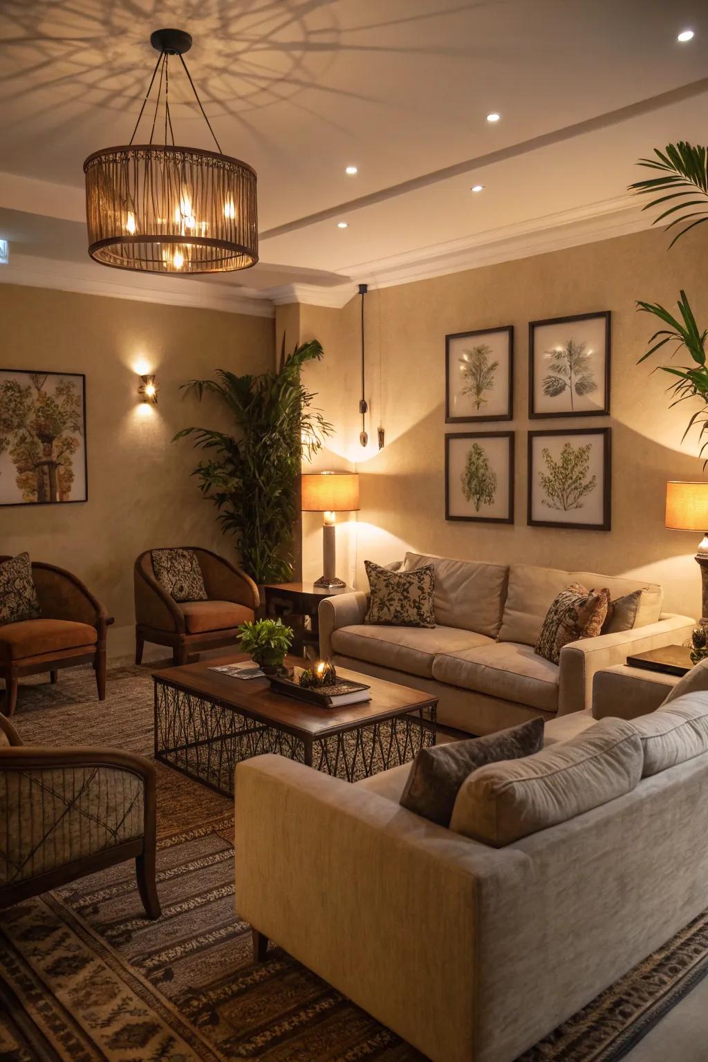Create a living space that inspires comfort and tranquility.