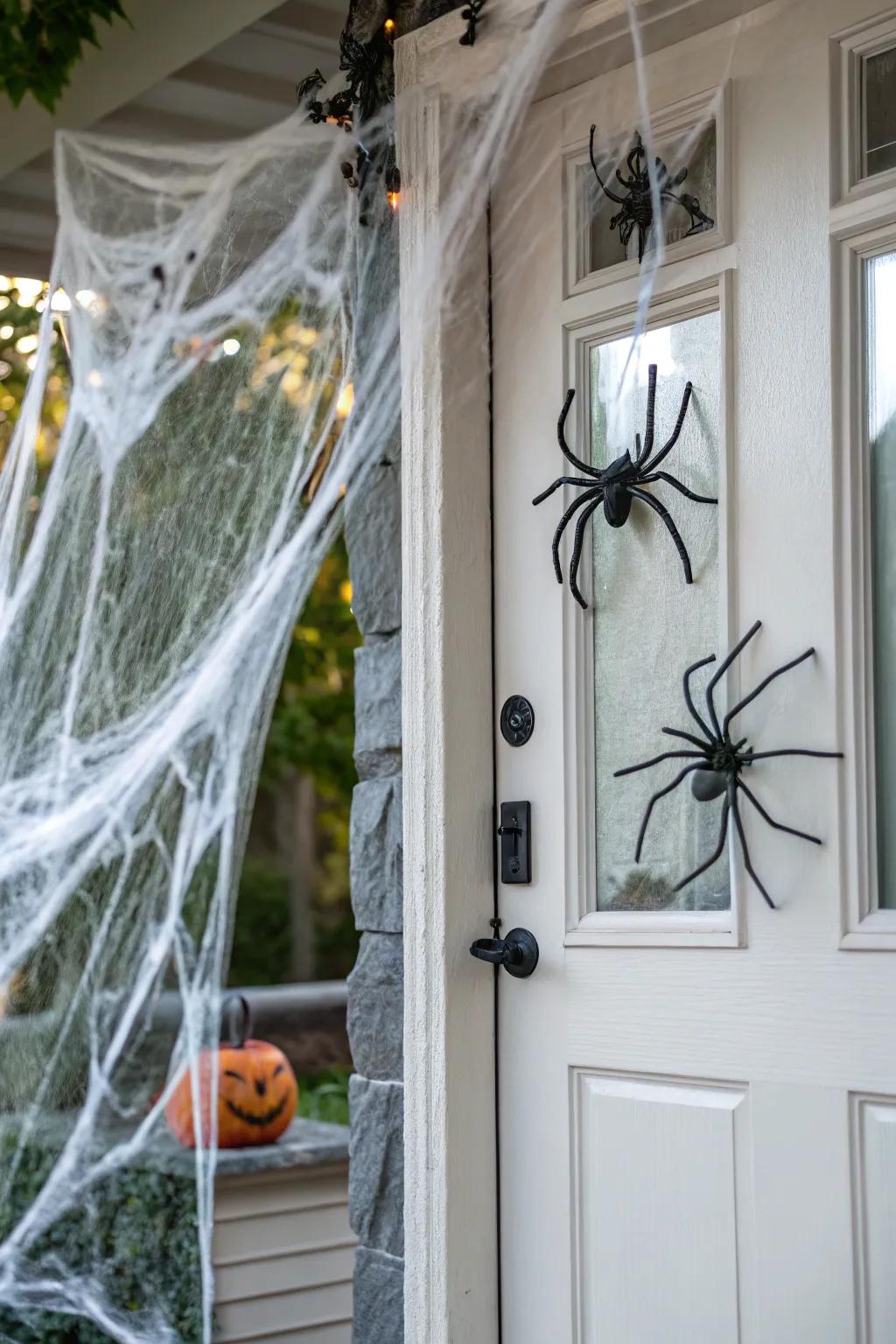 A chilling arachnid-inspired entrance