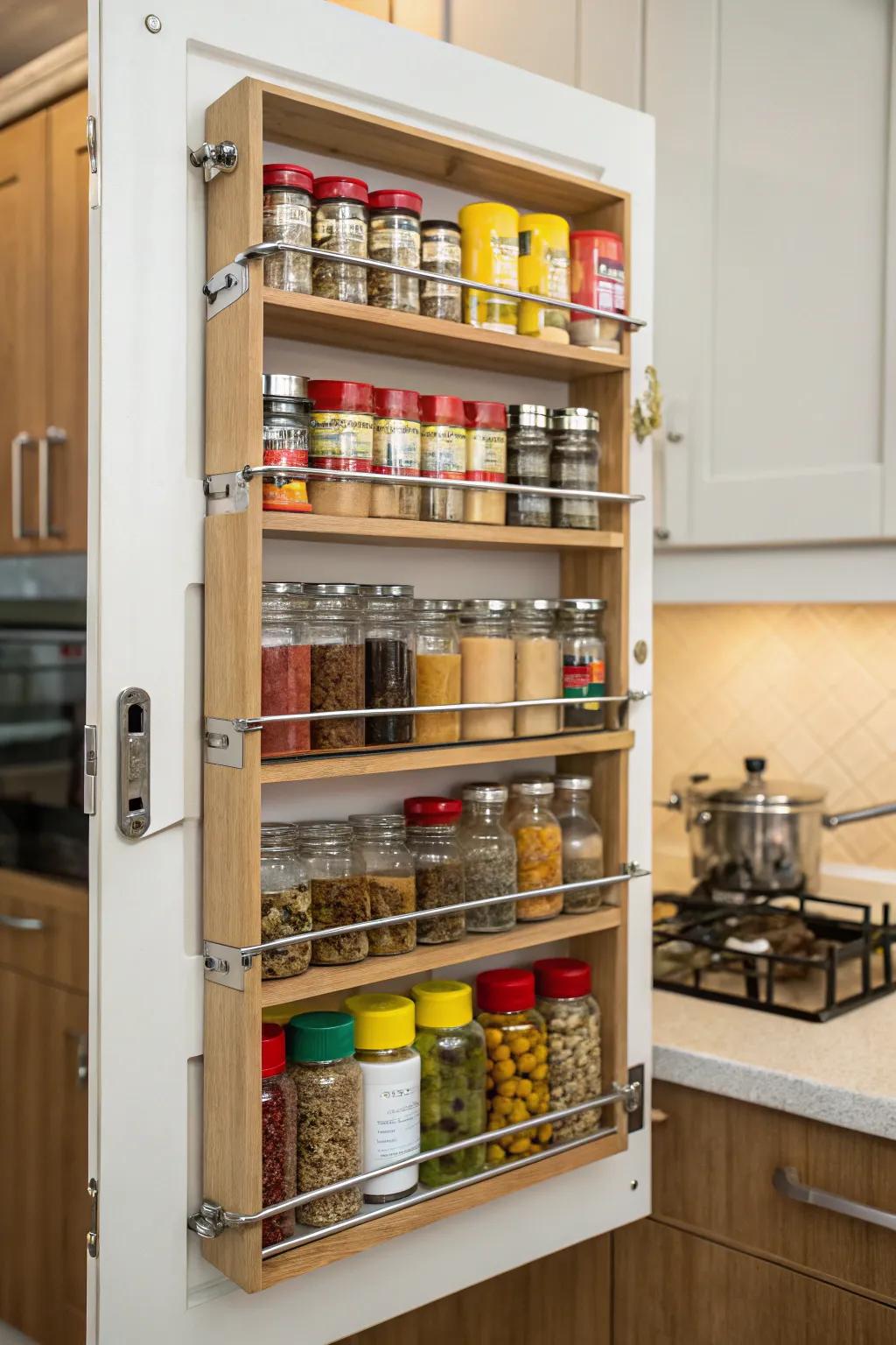 Portal mounts enhance space efficiency within your kitchen.
