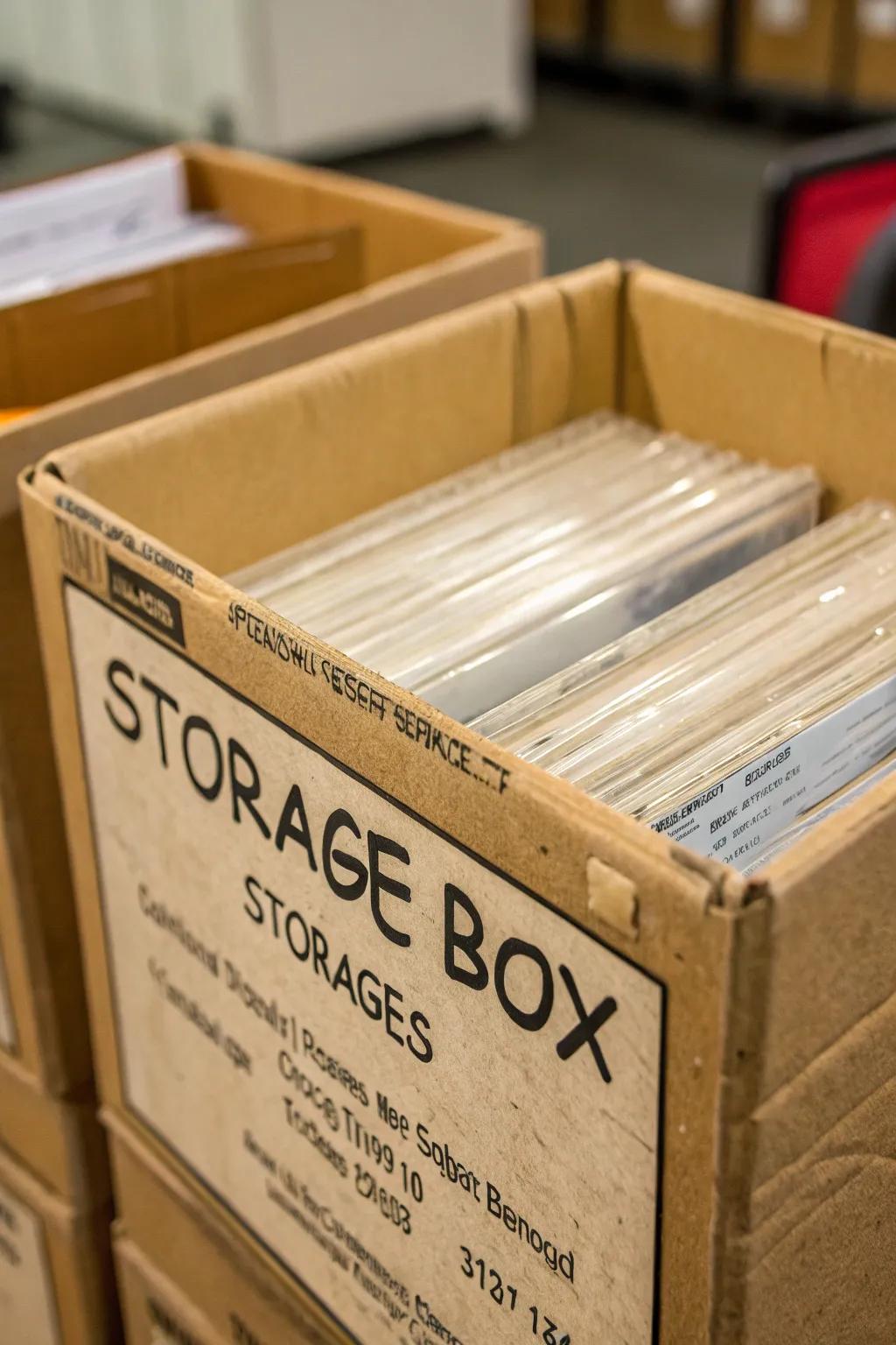 Clearly labeling containers saves you time and reduces stress.