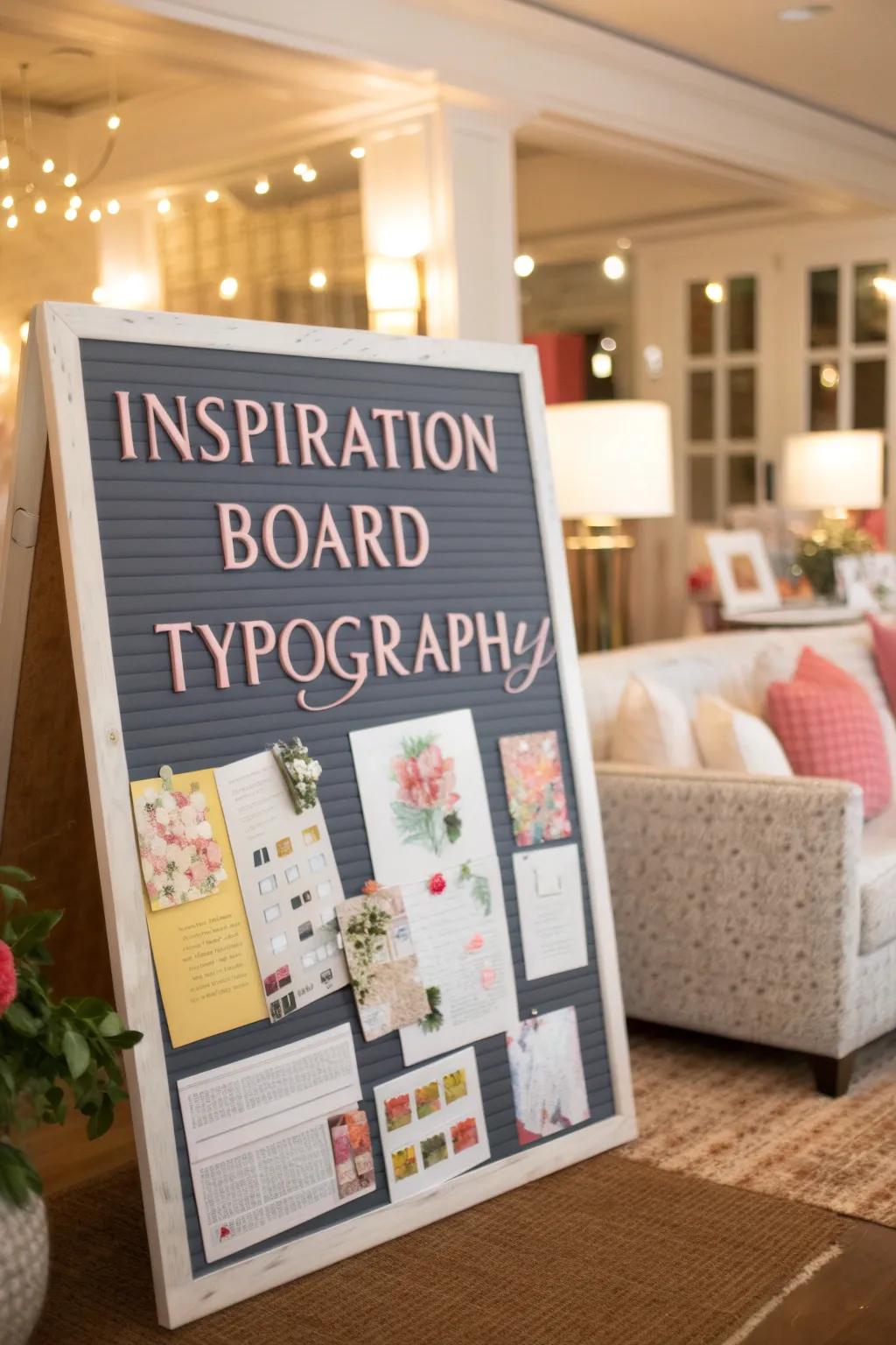 Start your day right with a board filled with inspiring words.
