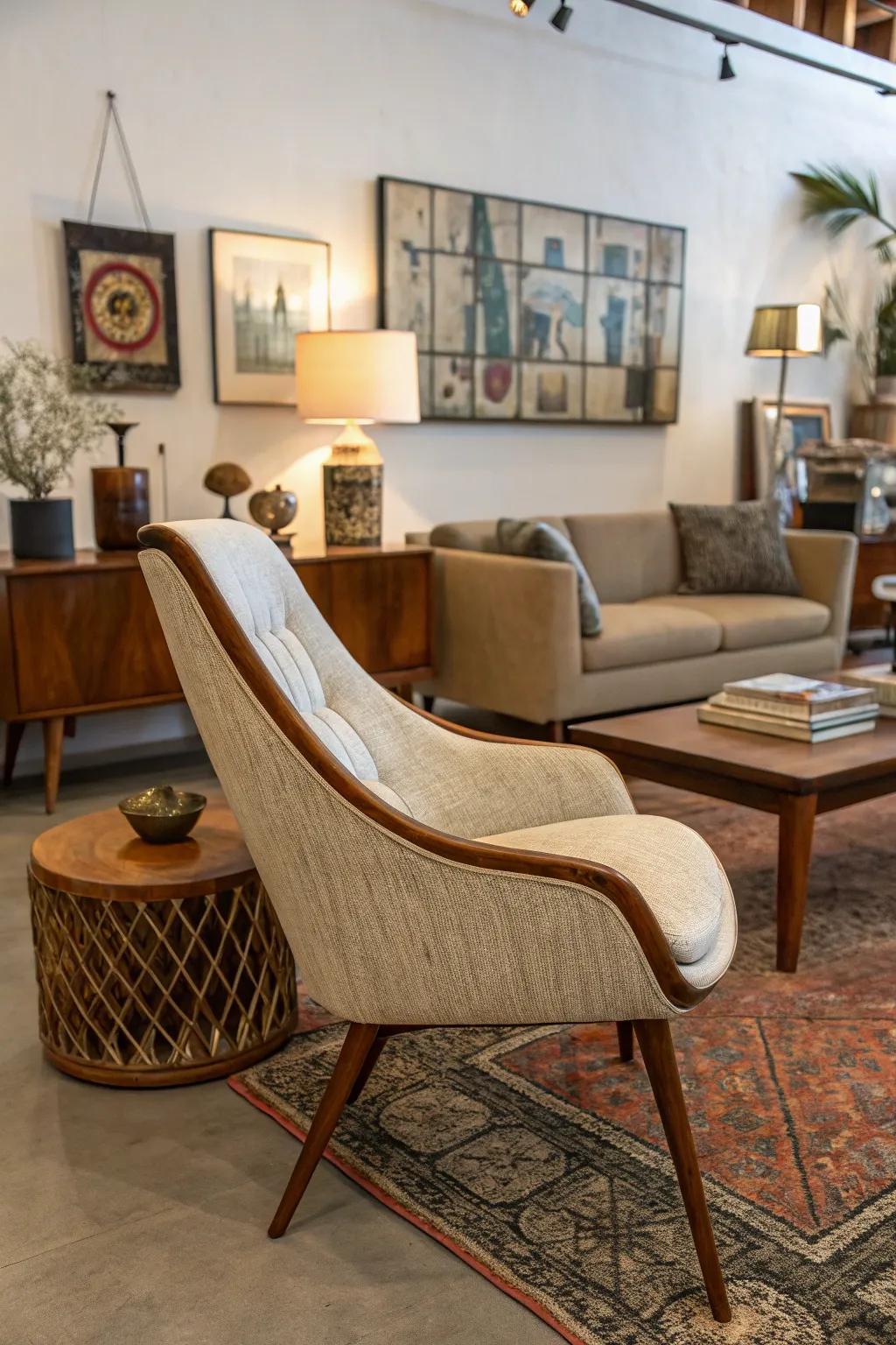 The combination of vintage and new components delivers an diverse and personal style.