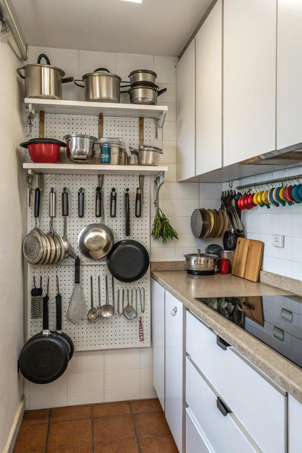Wall-affixed racks excel at maximizing vertical dimensions in tighter kitchens.