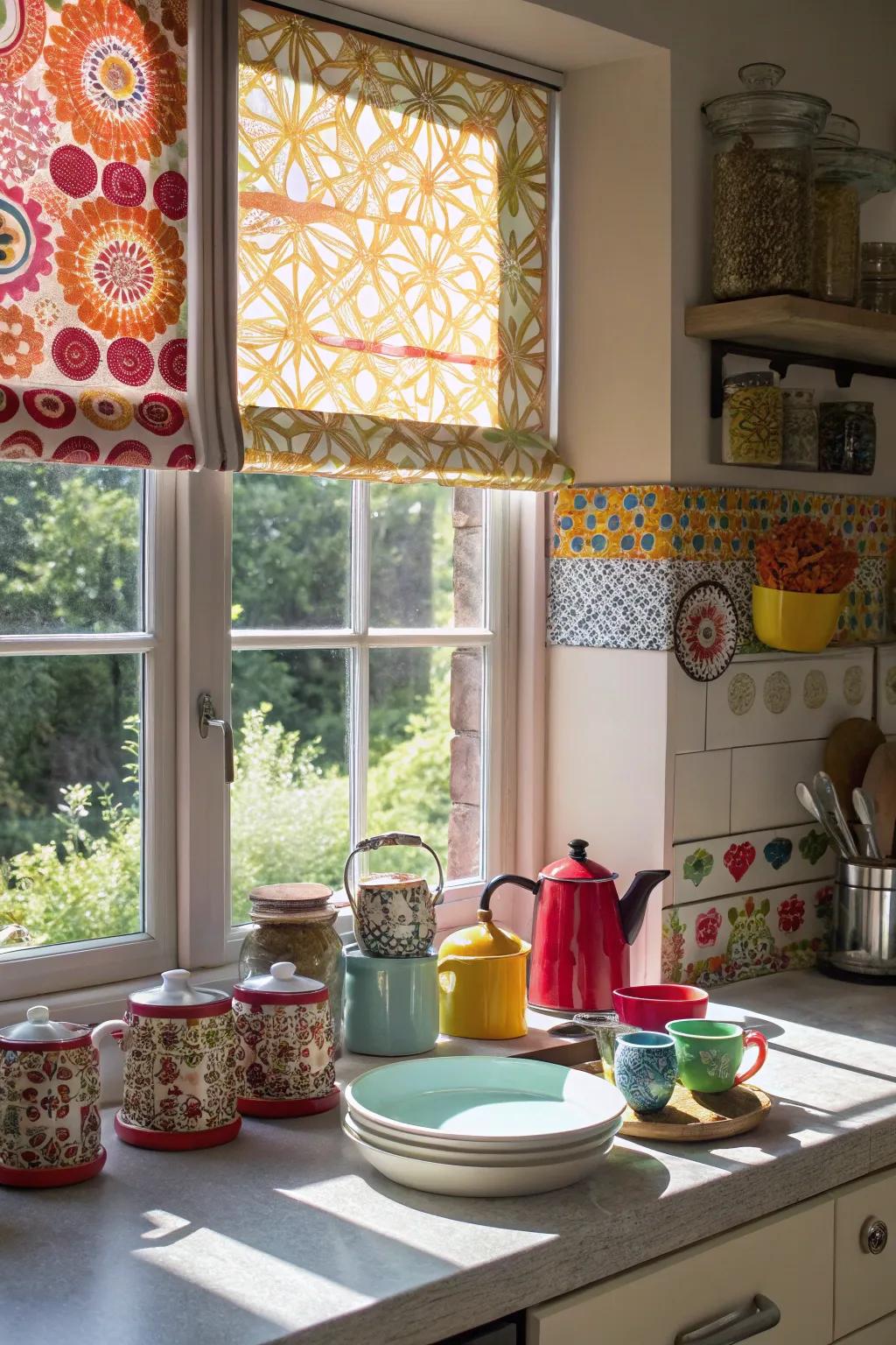 Designed shades inject personality and charm into any kitchen.