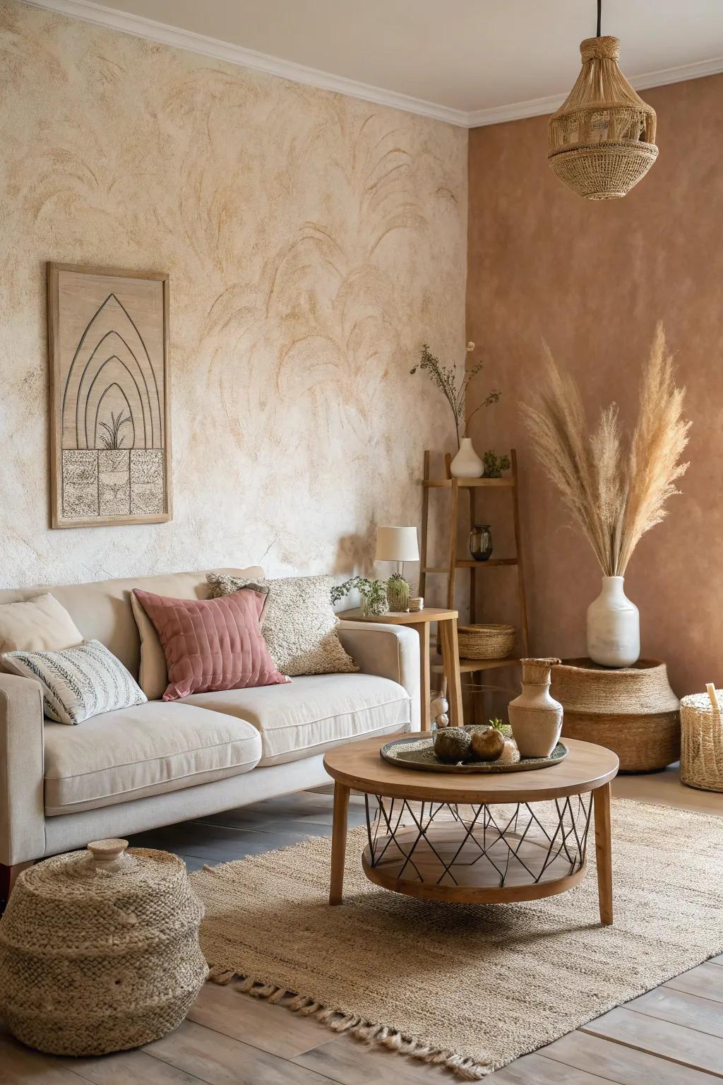 Natural tones provide a soothing and adaptable canvas.