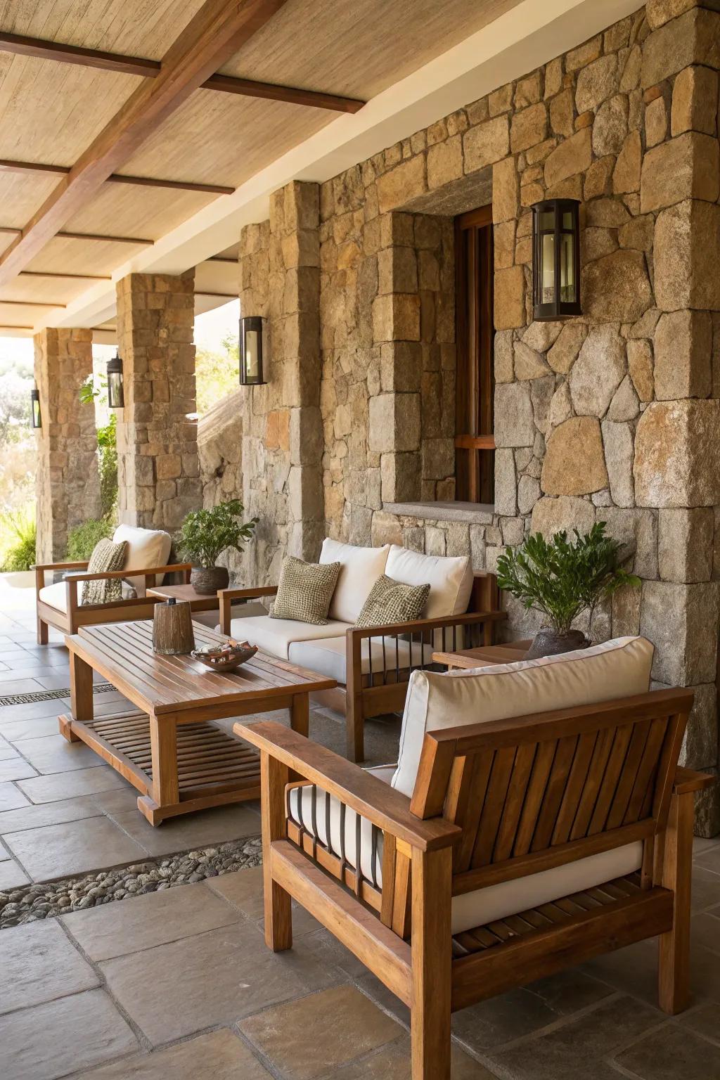 Organic materials bring warmth and a hint of the outdoors inside.