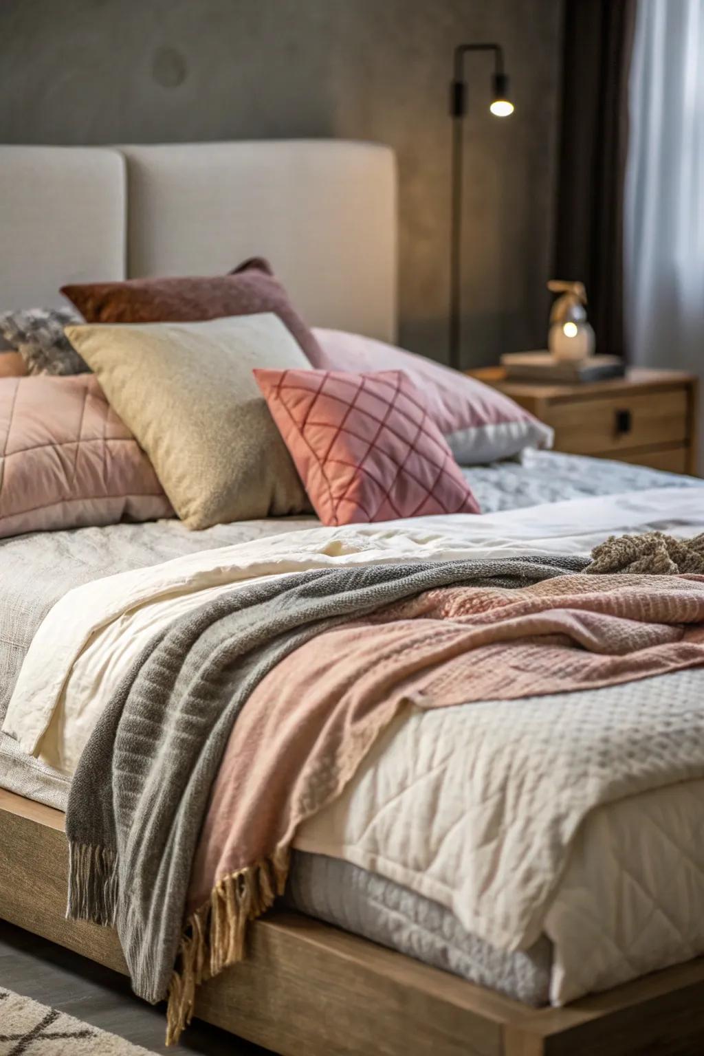 Layered textures for ultimate comfort.