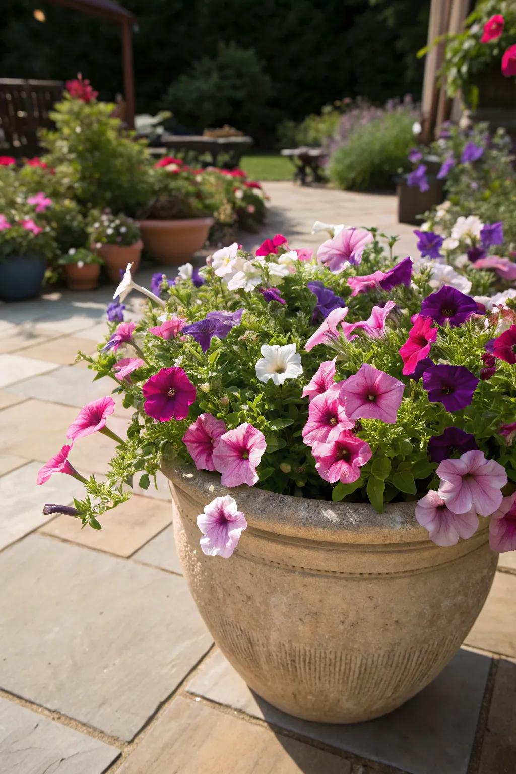 Summerbells delivering a burst of color in the sun.