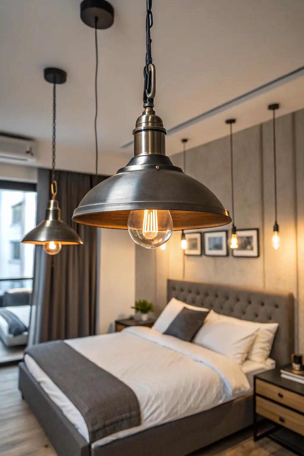 Industrial lighting installations infuse individuality and regulate environmental mood.