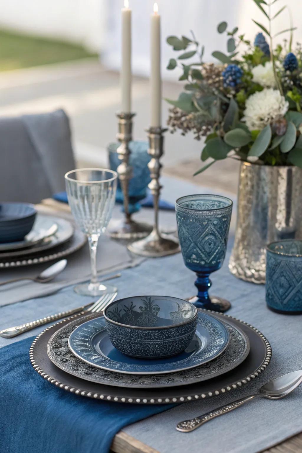 A dark and brooding color spectrum enriches with depth and masculinity.