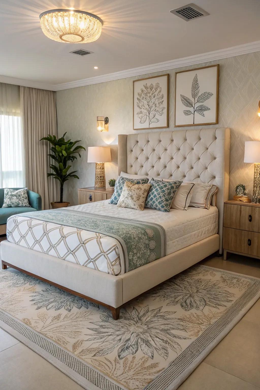 A statement piece can transform your bedroom into a design masterpiece.