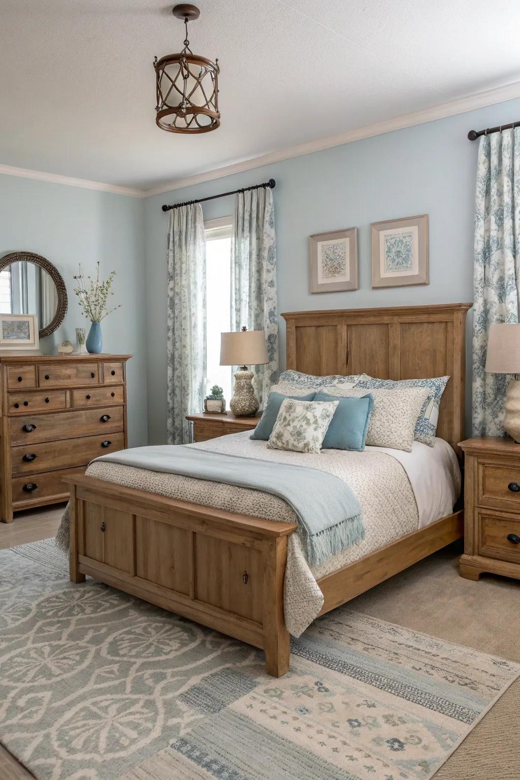 Neutral colors amplify the natural allure of wood.
