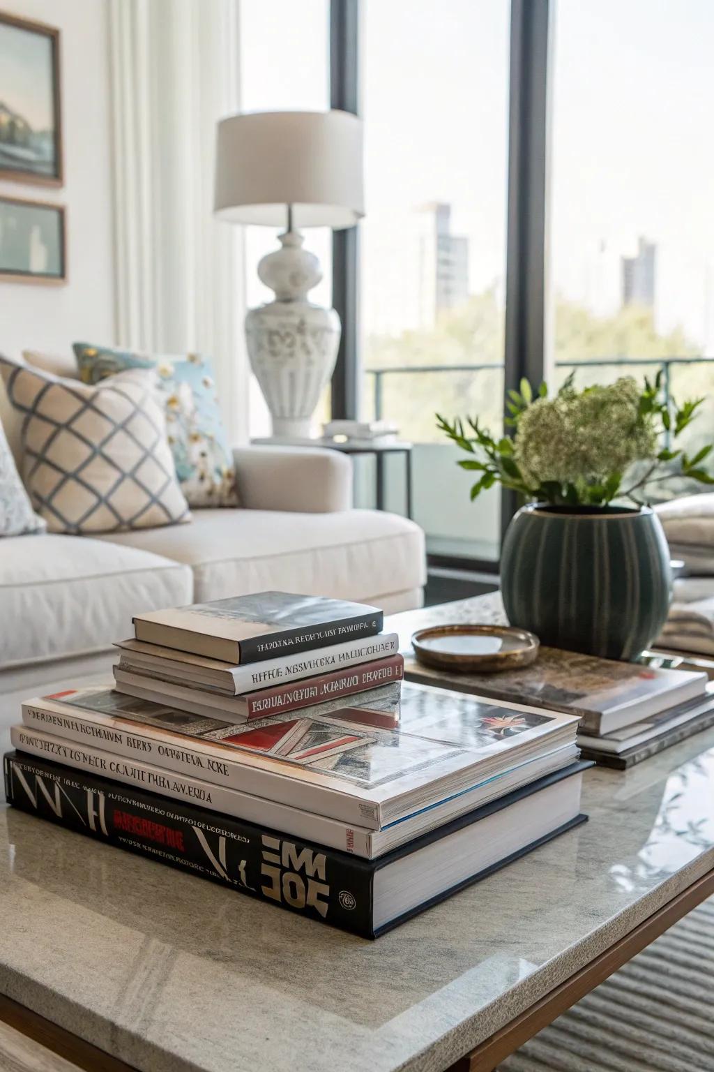 Books are not merely for reading—they're a decorative element too!