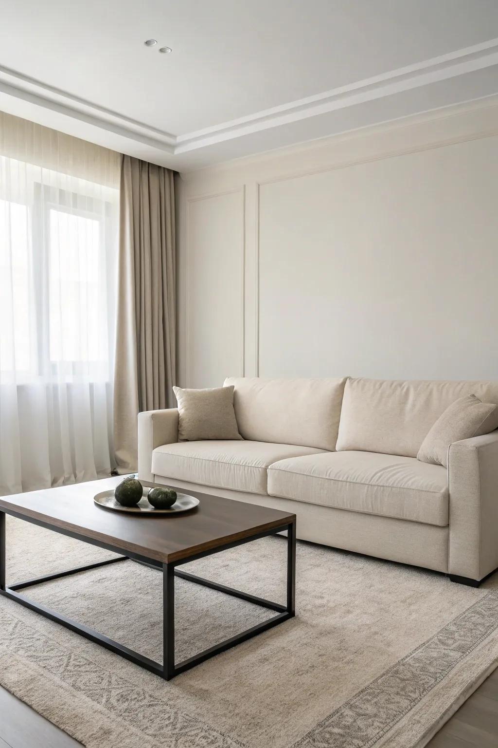 A minimalist space that highlights simplicity and functionality.