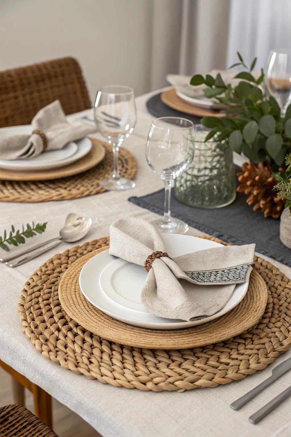 Stratified textures cultivate a vibrant and welcoming table.