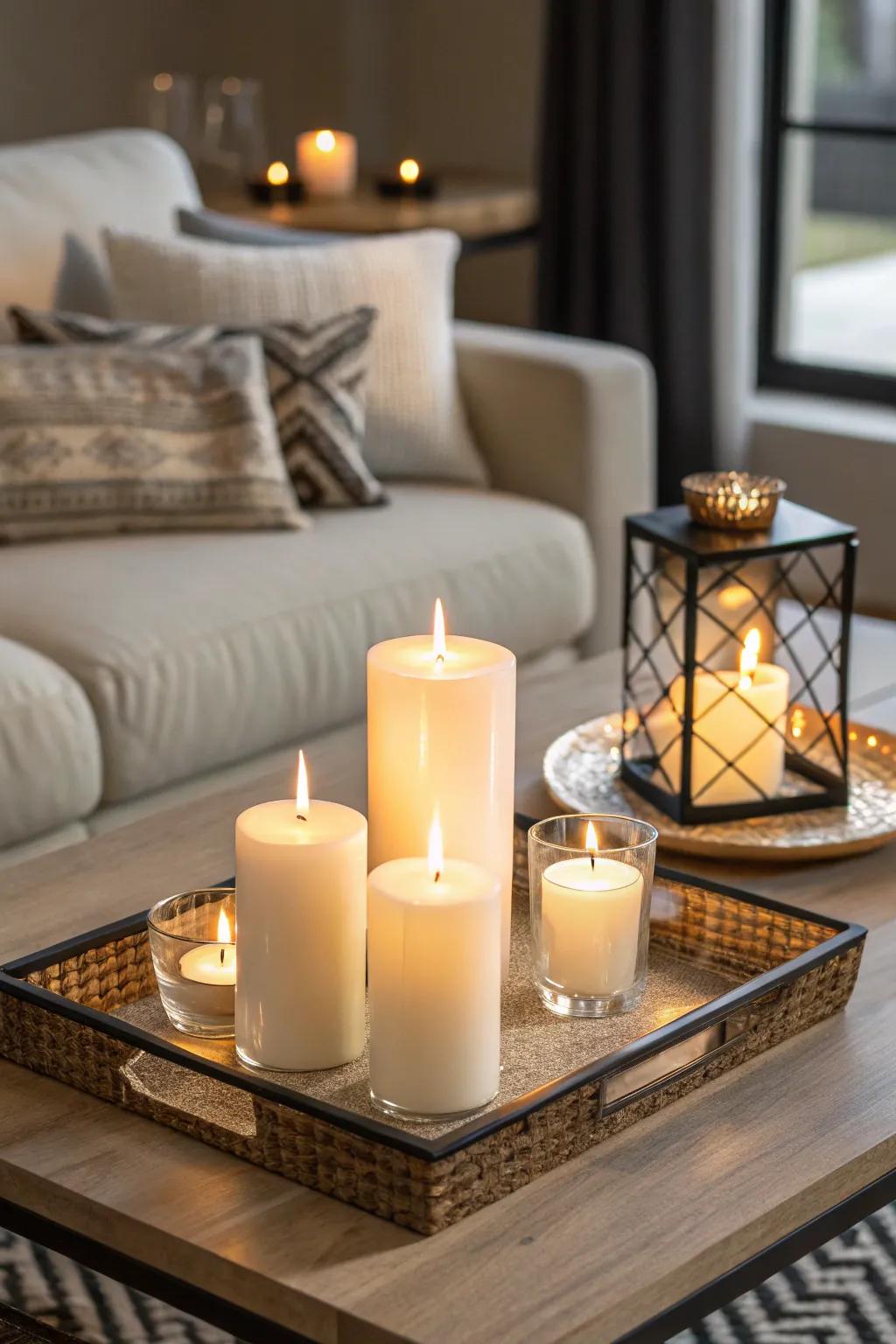 Aromatic candles that foster a serene atmosphere in any area.
