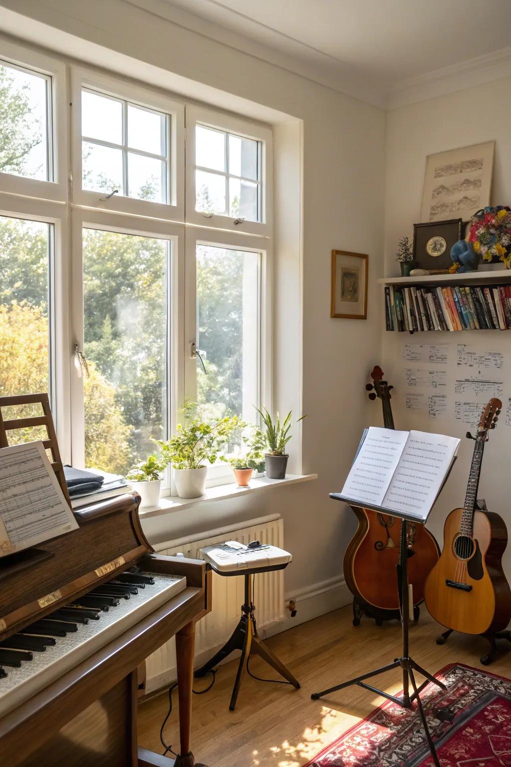 Sunlight allows smaller spaces to seem spacious and airy.