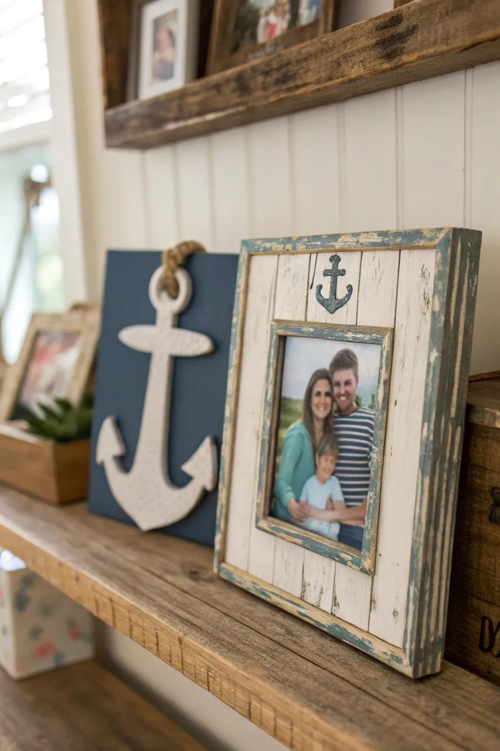 Grapnel-themed decor adds a nautical flair to your home.