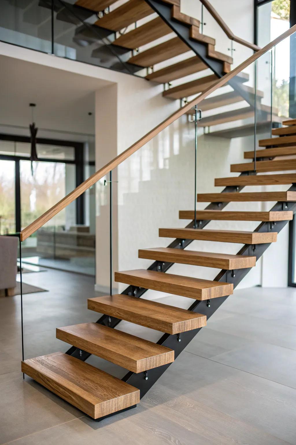 Floating steps add a magical, airy feel to any staircase.