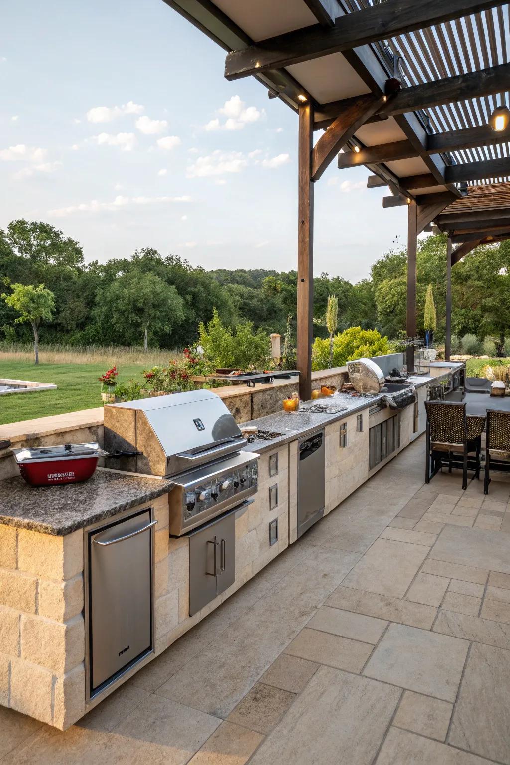 Functional work surfaces make your BBQ experience better.