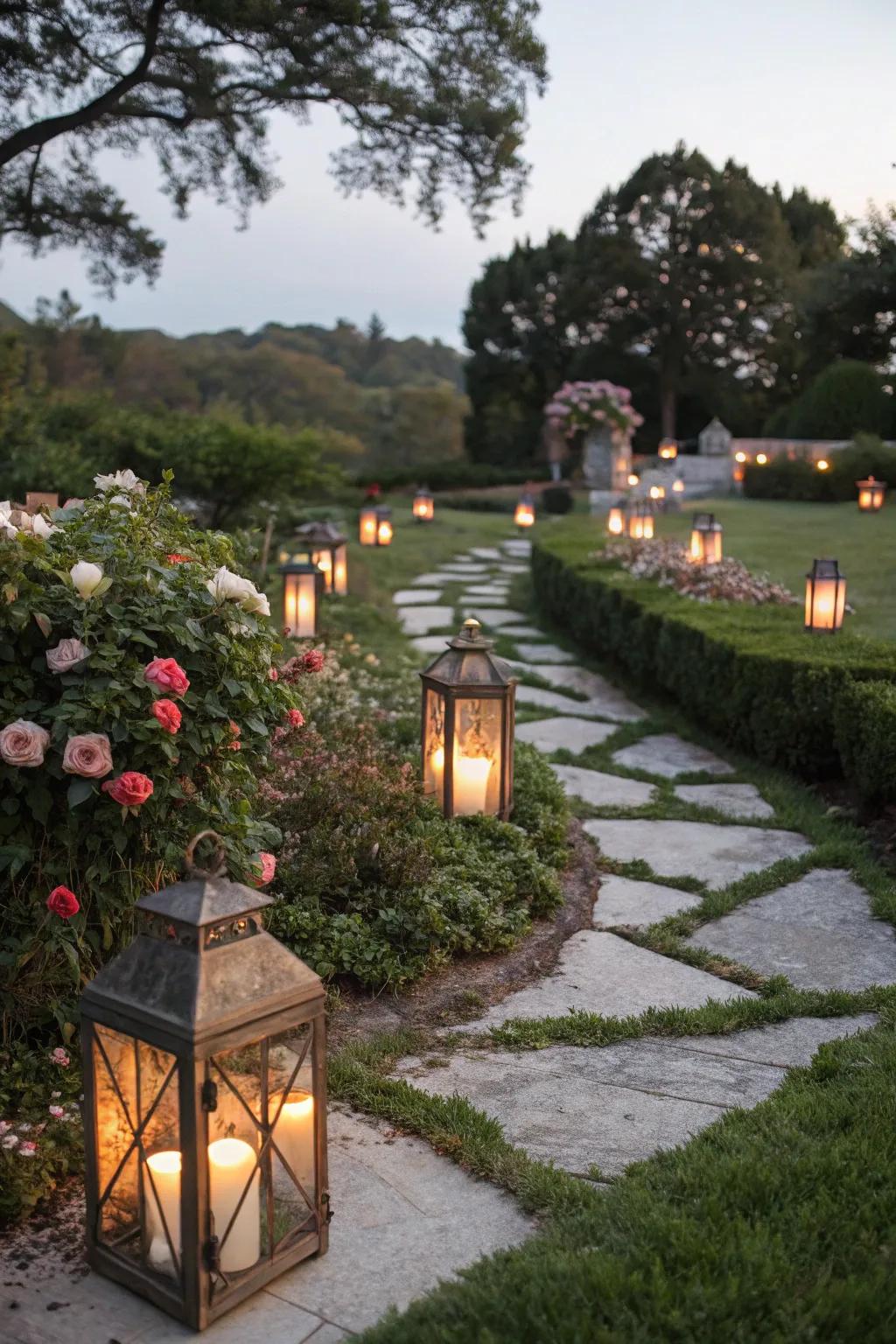 Lanterns deliver a classic method to illuminate your garden.