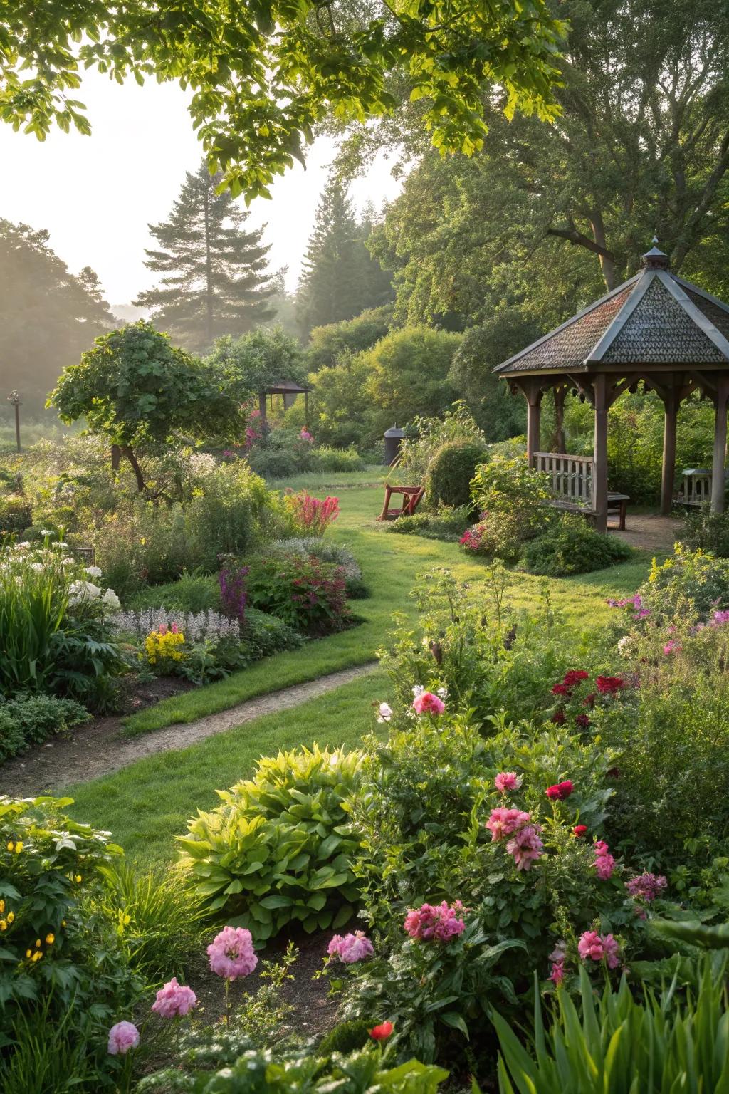 Let nature take center stage with bountiful landscaping.