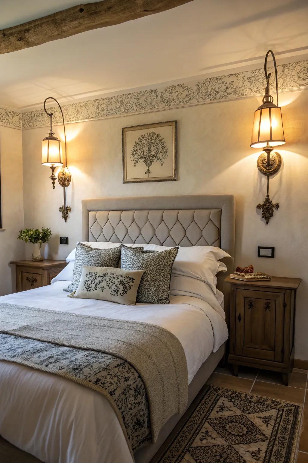 Wall lights encourage harmony and equilibrium.