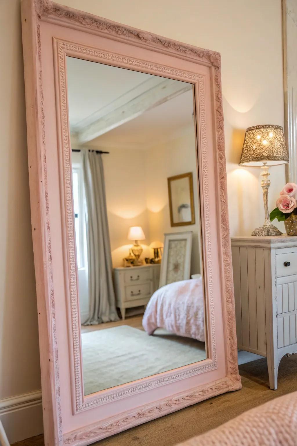 Soft shades impart a serene feel.