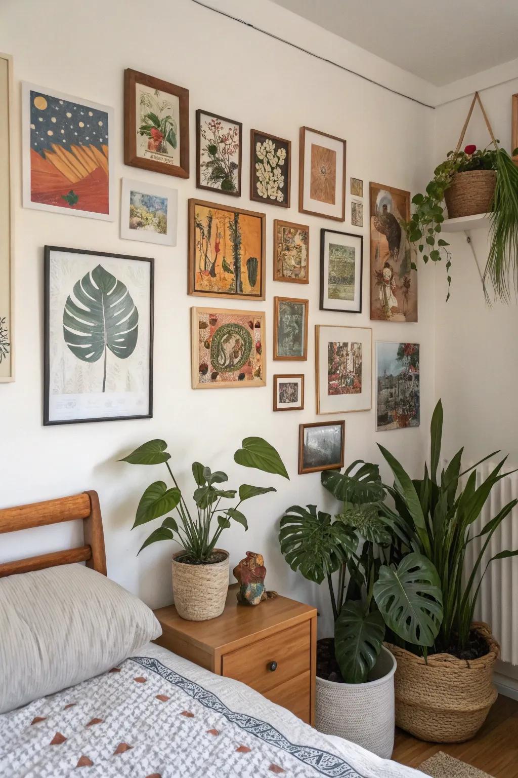 Let your personality shine through personalized art and accents on your walls.