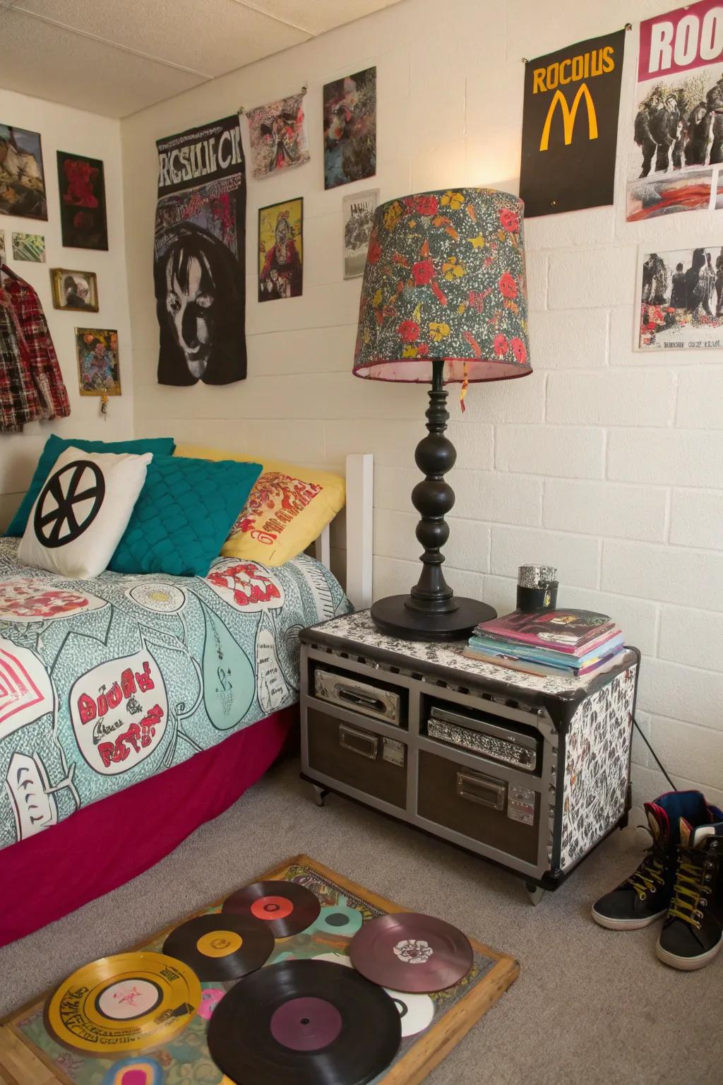 Personalize your area with DIY decor that reflects your distinct punk vibe.