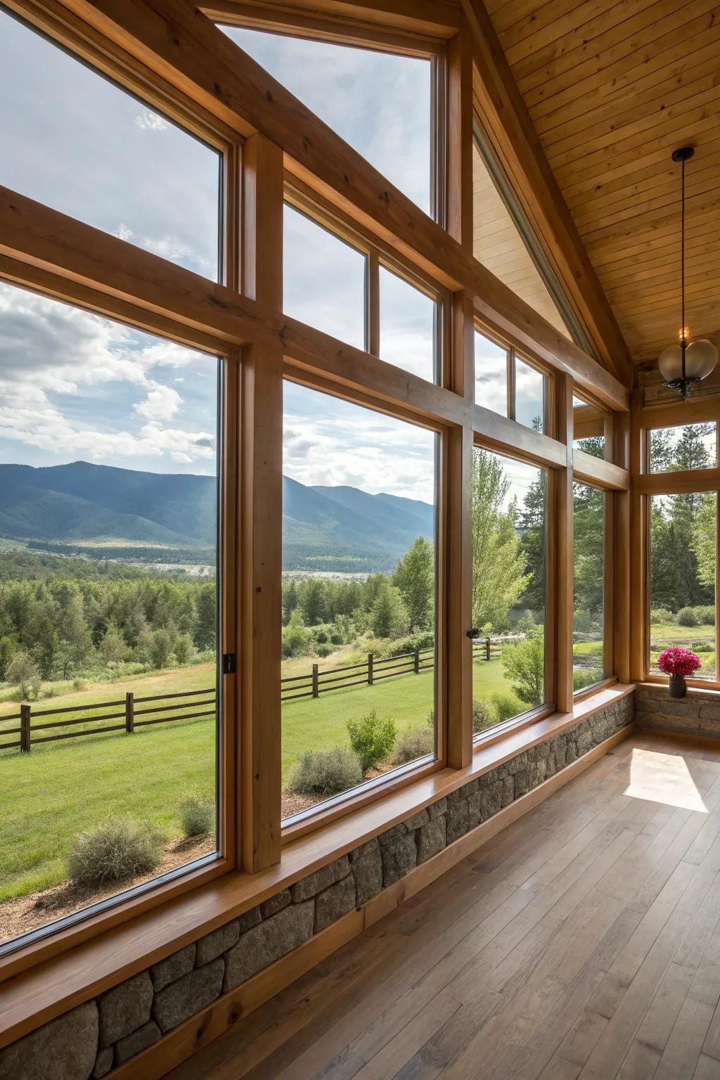 Generous windows bring light and nature into your living space.