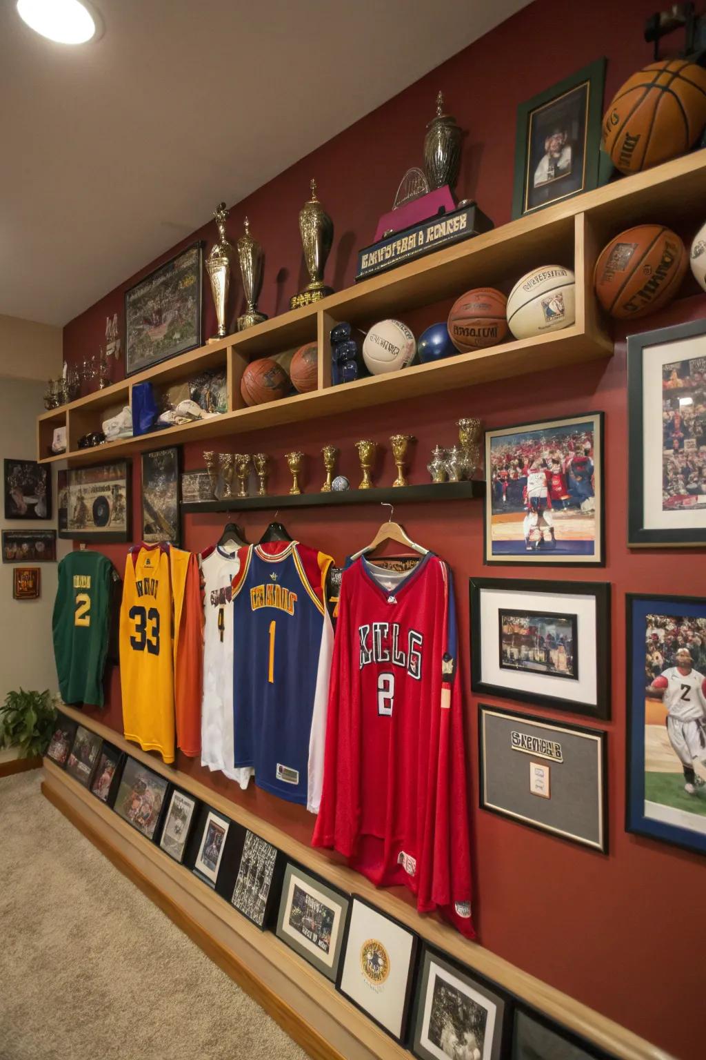 Transform your rec room into a sports admirer's paradise.