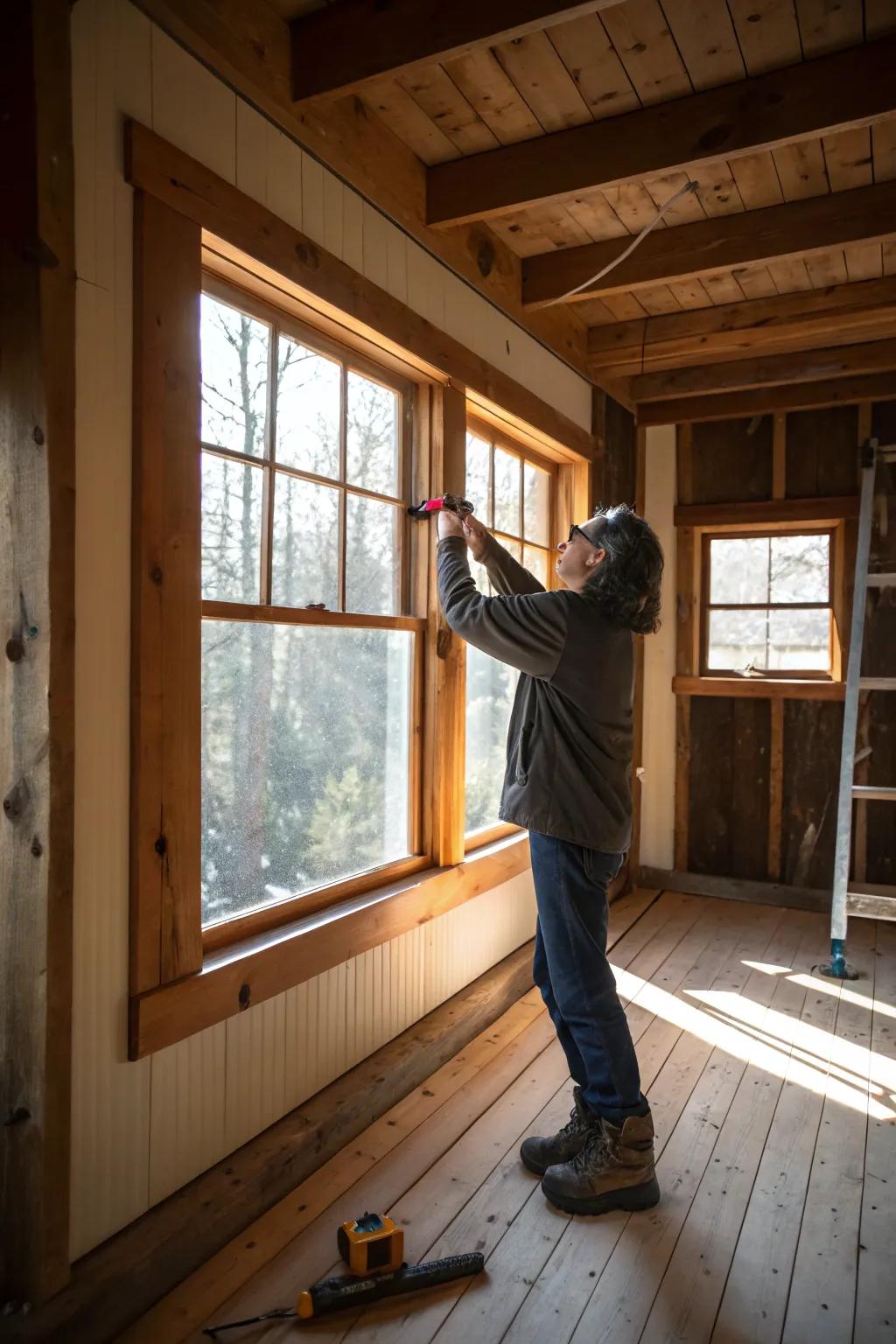 Do-it-yourself fir accents bring individual appeal to your house.