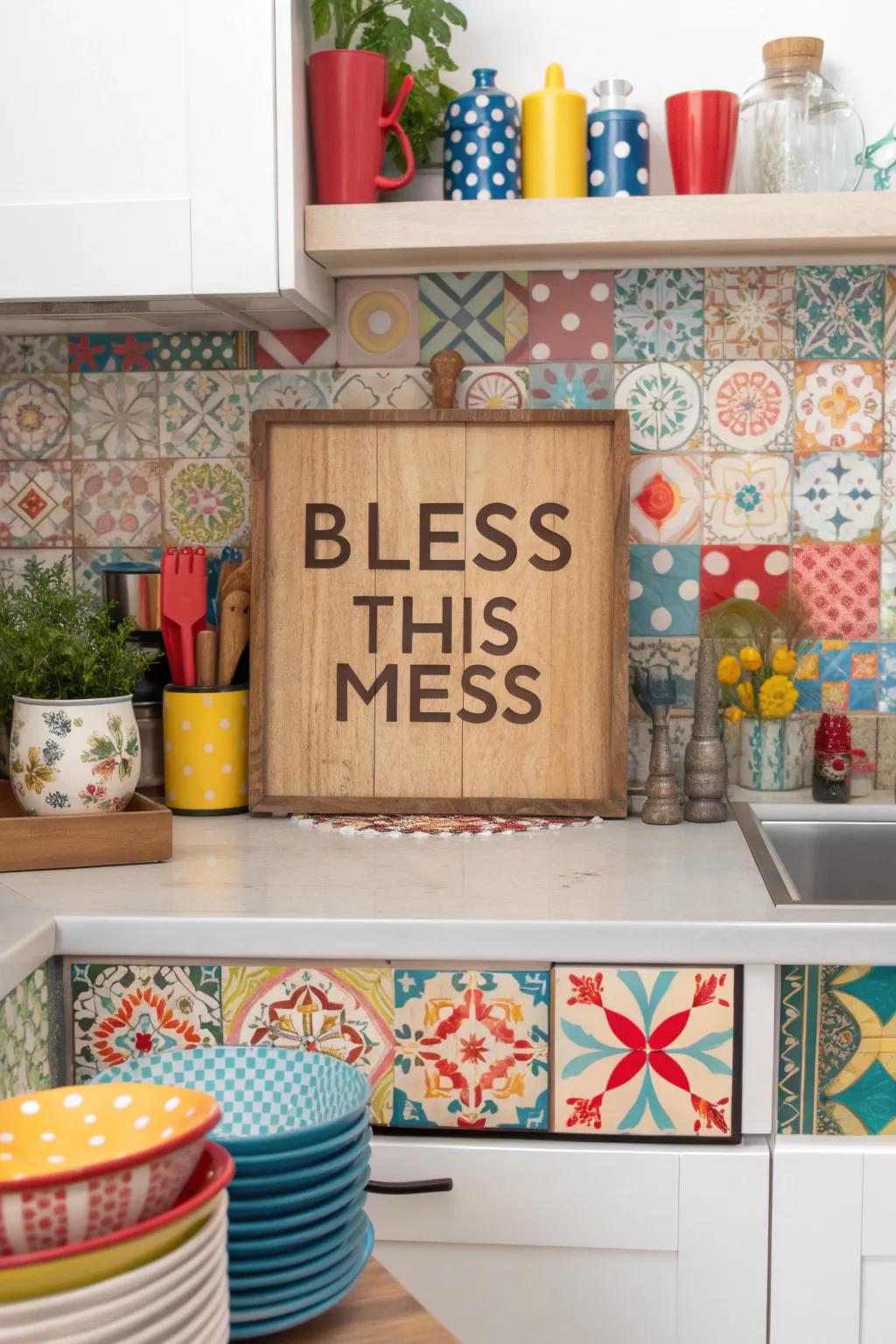 Celebrate life's tiny messes with wit and style.