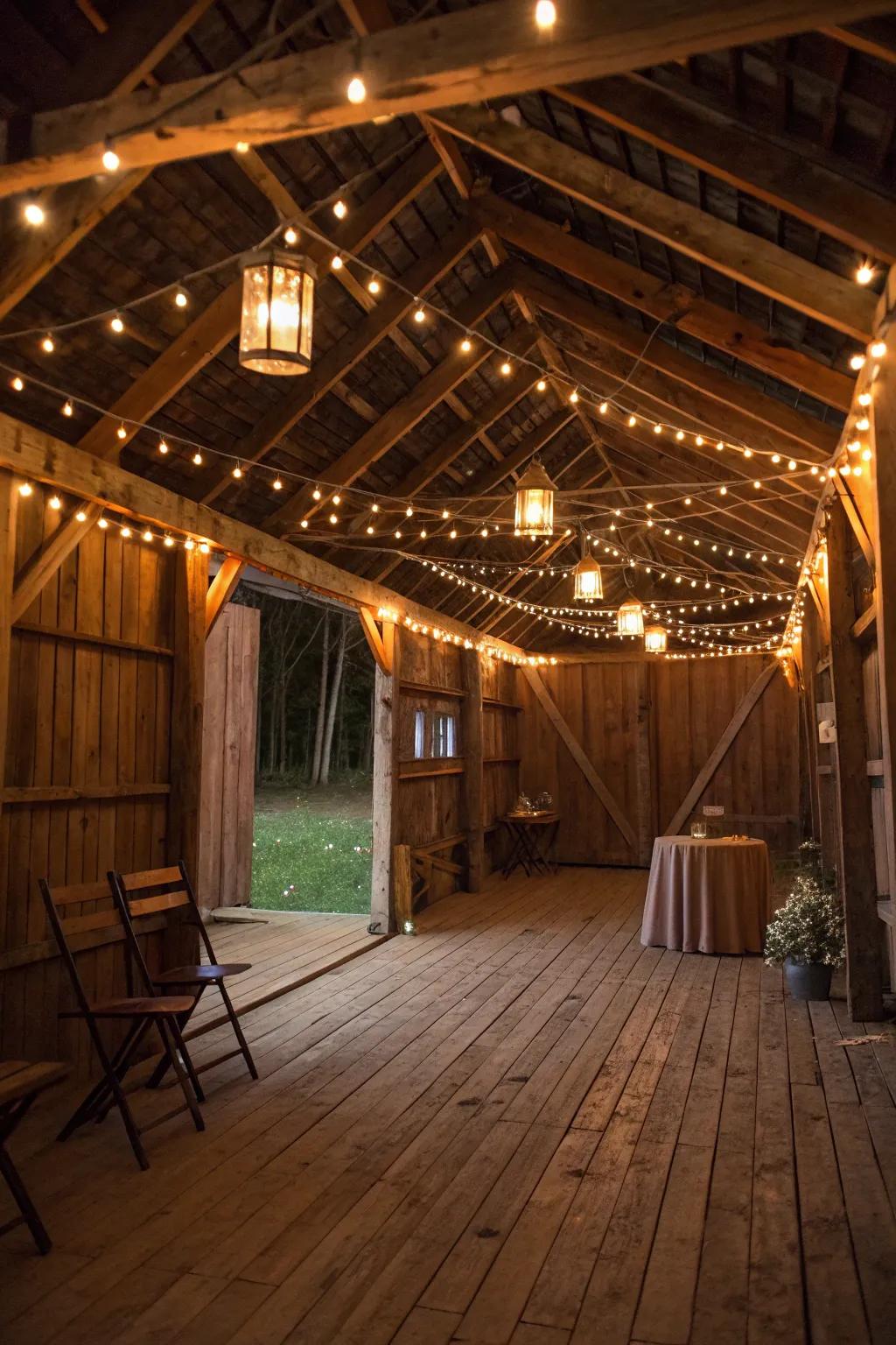 Gentle lighting crafts an inviting and warm ambiance.