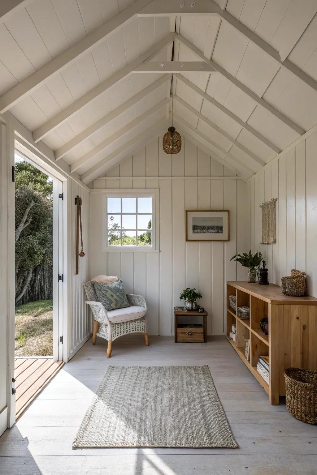 Applying simple decor can create a tranquil and spacious ambiance.