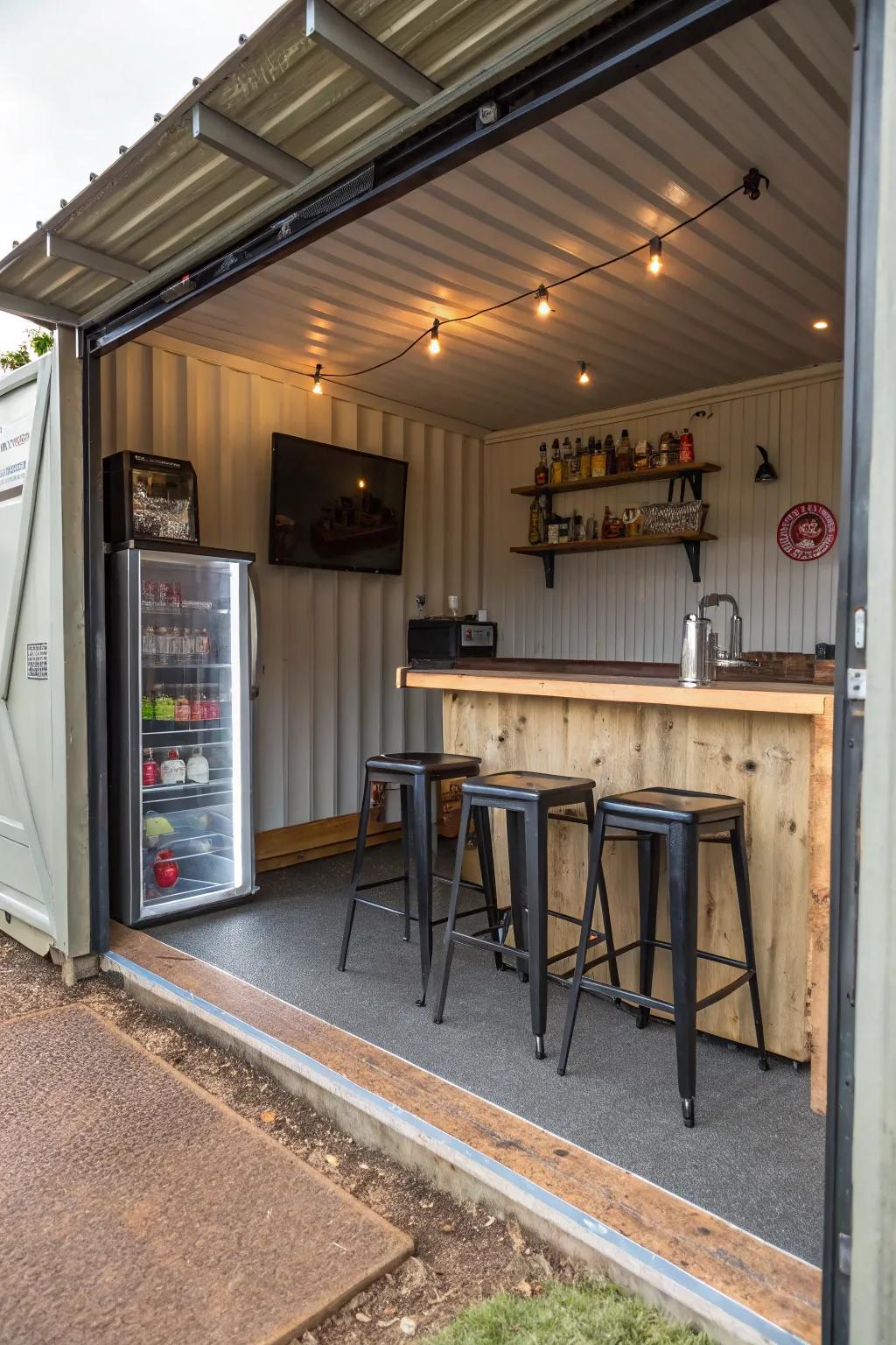 An elegant bar area perfect for amusing visitors.