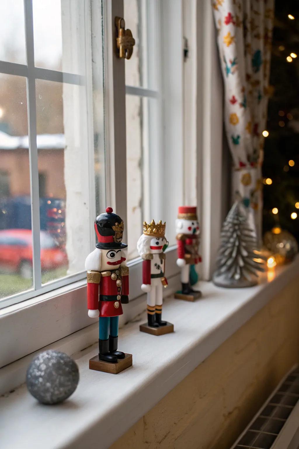 Impart a quintessential element with charming toy soldier figures.
