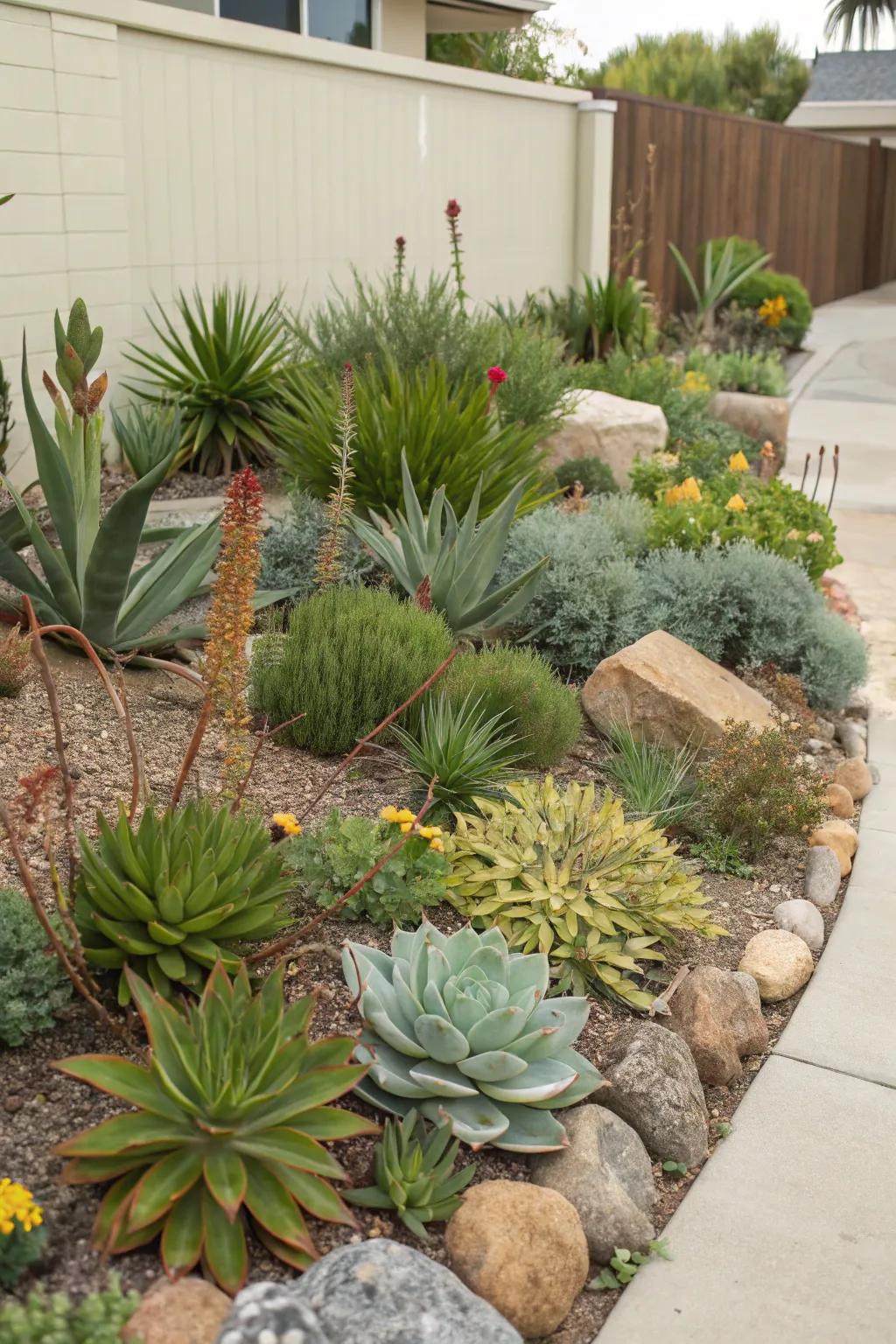 Easy-care plants maintain your garden prospering effortlessly.